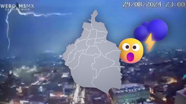 Rayo cimbró la CDMX el 29 de agosto