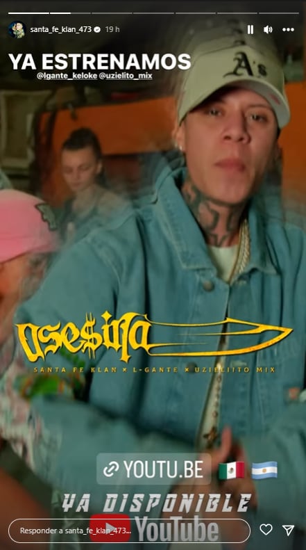 Santa Fe Klan promociona 'Asesina' con L-Gante Mix y Uzielito Mix.