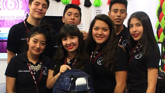 El equipo de estudiantes del IPN que desarrolló 'Spallbags'.