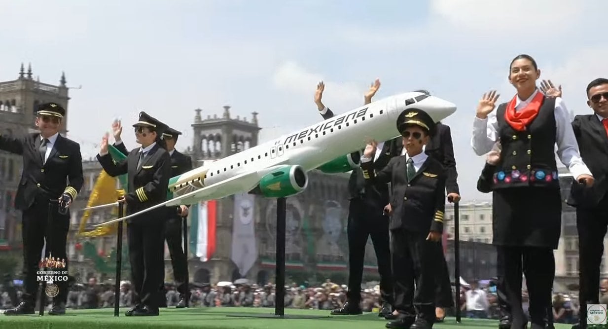 Mexicana de aviación en Desfile Militar 2024