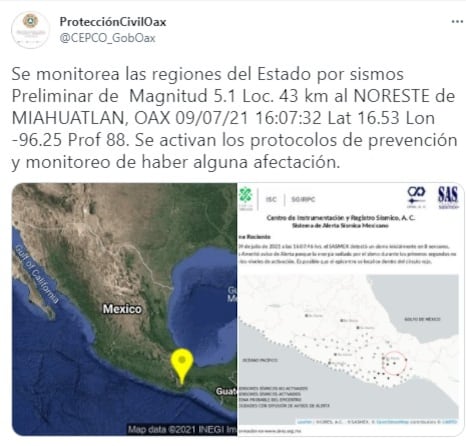 Protección Civil de Oaxaca