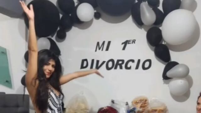 Celebra su primer divorcio con fiesta y hasta madrinas