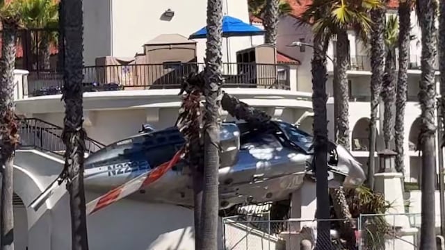 Accidente aéreo en California: helicóptero se desploma con 5 heridos