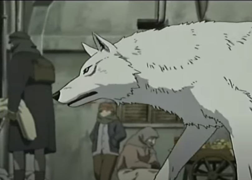 Escena de la serie Wolf´s Rain
