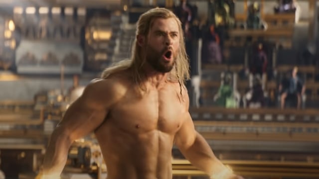 Chris Hemsworth en una escena de 'Thor Love and Thunder'