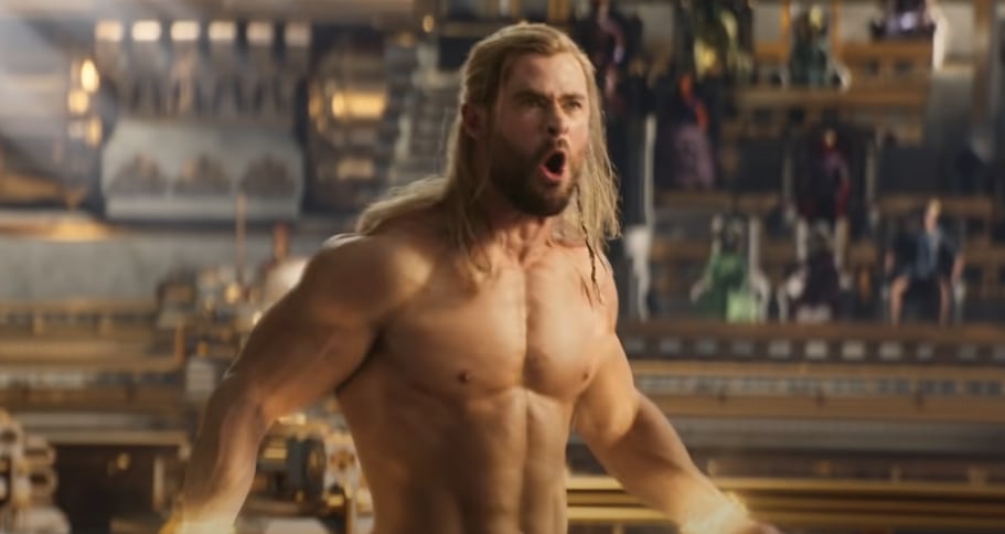Chris Hemsworth en una escena de 'Thor Love and Thunder'