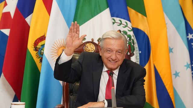 Andrés Manuel López Obrador, Presidente de México, durante la VII Cumbre de la Comunidad de Estados Latinoamericanos y Caribeños (CELAC).