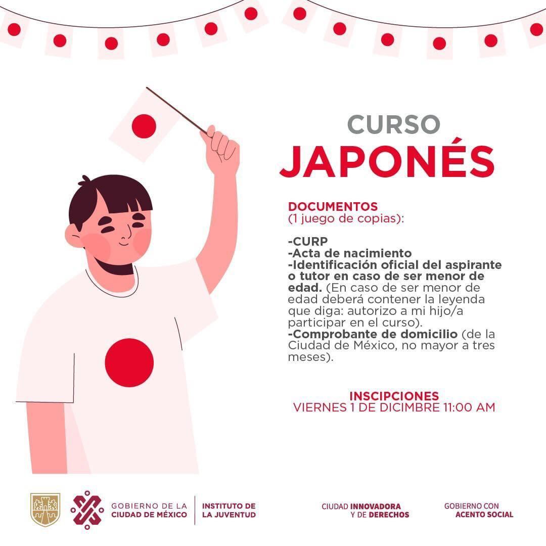 Injuve tendrá un curso gratis para aprende Japonés
