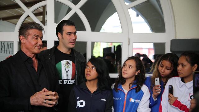 Stallone convivió con jóvenes pugilistas mexicanos