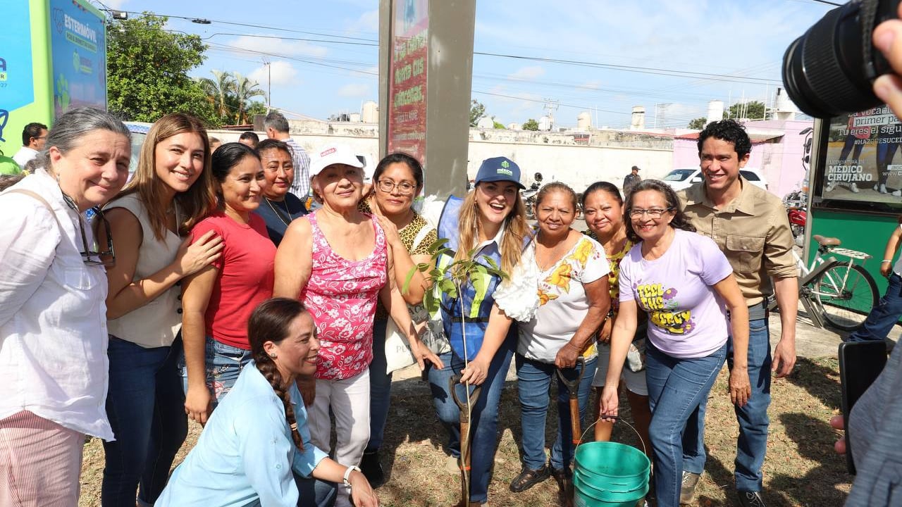 Cecilia Patrón lanza Cruzada Forestal 2025 con meta de plantar 8 mil 500 árboles en Mérida