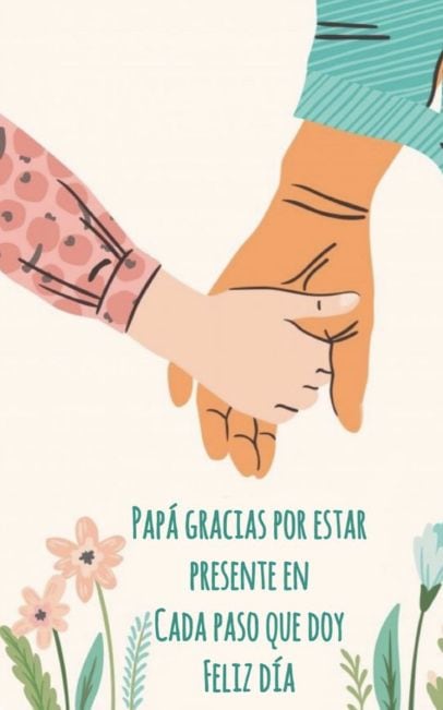 Tarjeta con frase para el Día del Padre