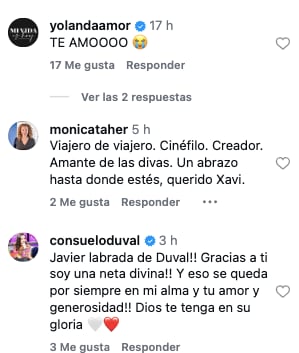 Famosos se despiden de Javier Labrada Borquez