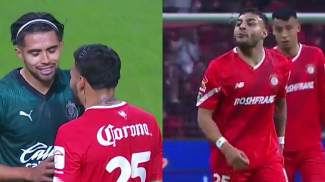 El brutal insulto de Alexis Vega a Ricardo Marín durante el Toluca vs Chivas.