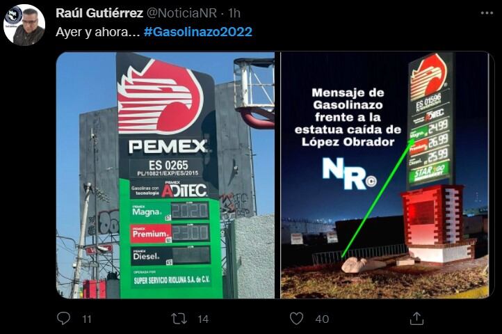 Inicia 2022 y se vuelve tendencia “gasolinazo”