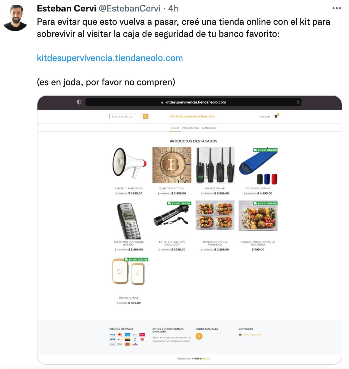 Kit de supervivencia bancaria