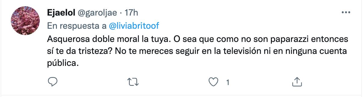 Tunden a Livia Brito