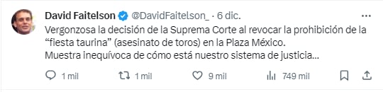 Tuit David Faitelson
