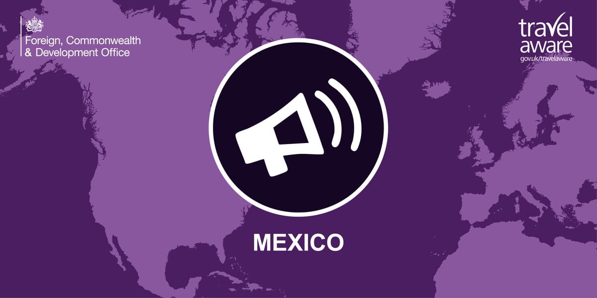Reino Unido emite alerta de viaje a México que incluye protestas en el AICM