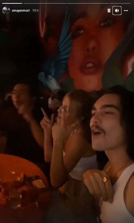 Sergio Mayer Mori de fiesta.