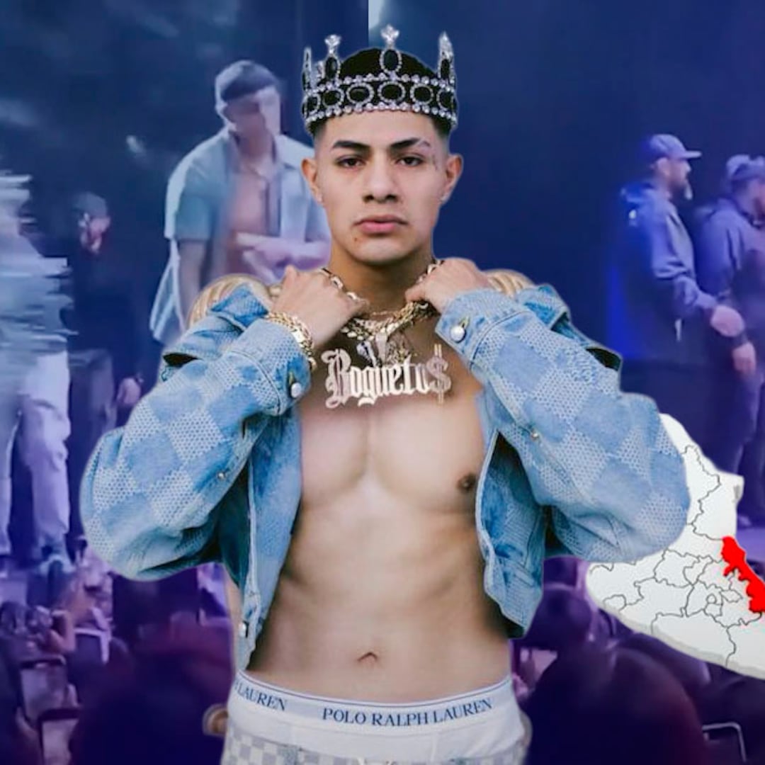 El Bogueto abandona concierto en Veracruz tras recibir agua lanzada por un fan