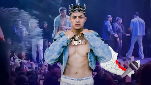 El Bogueto abandona concierto en Veracruz tras recibir agua lanzada por un fan