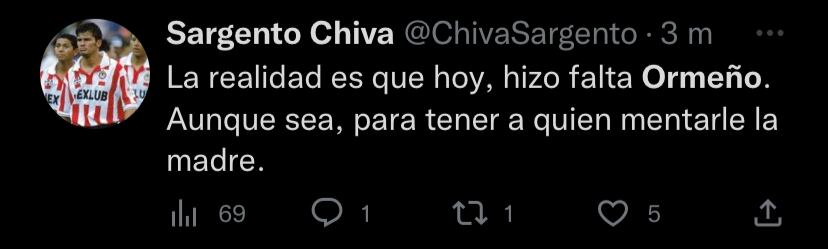 Los aficionados piden el regreso de Santiago Ormeño a Chivas.