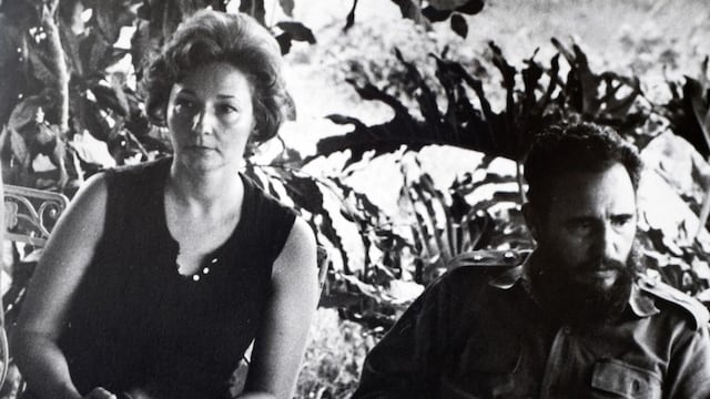 Juanita Castro y Fidel Castro