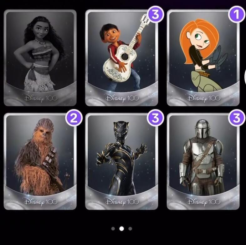 Las nuevas cartas del juego de Disney 100 en TikTok del 23 al 30 de octubre