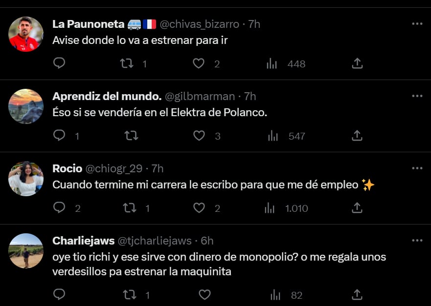 Le responden a Ricardo Salinas Pliego por su juguete lanza billetes