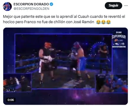 Escorpión Dorado responde a la burla de David Faitelson.