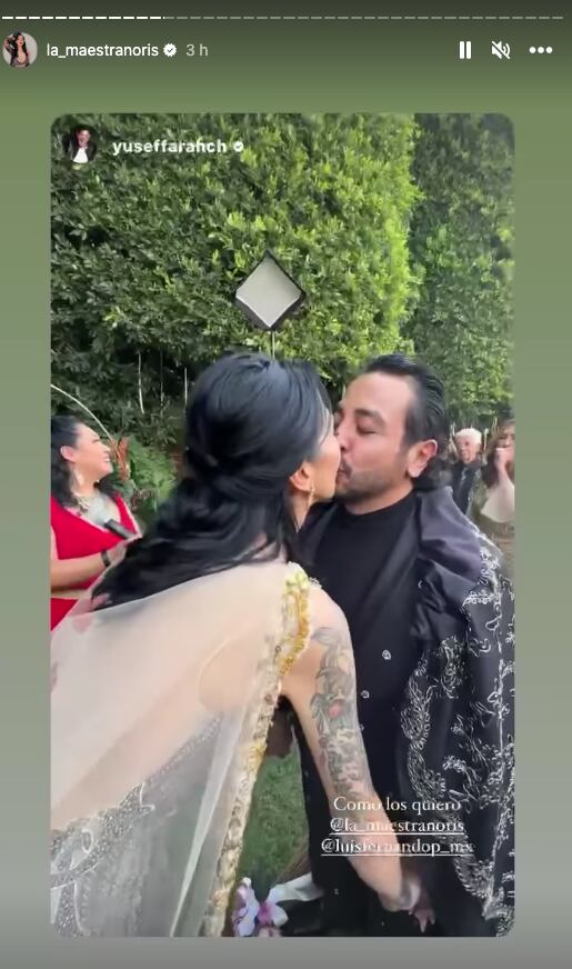 Aly Noris y Luis Fernando Peña celebran su amor con ceremonia energetica