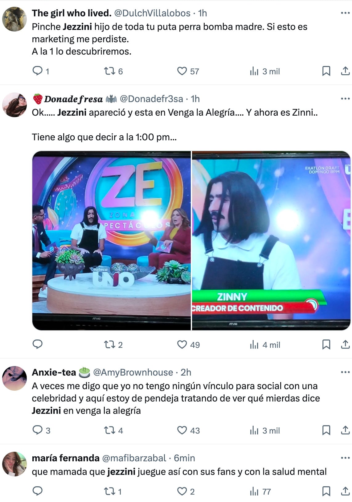 Usuarios funan a Jezzini tras su desaparición acusándolo de marketing