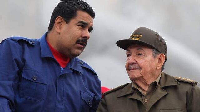 Raúl Castro y Maduro