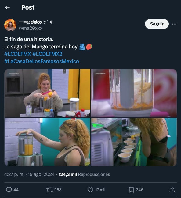 Briggitte Bozzo comparte su mango de cumpleaños