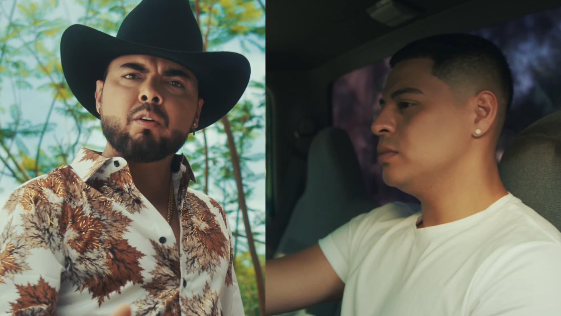 Geovanni Mondragón de El Recodo y Eduin Caz de Grupo Firme.