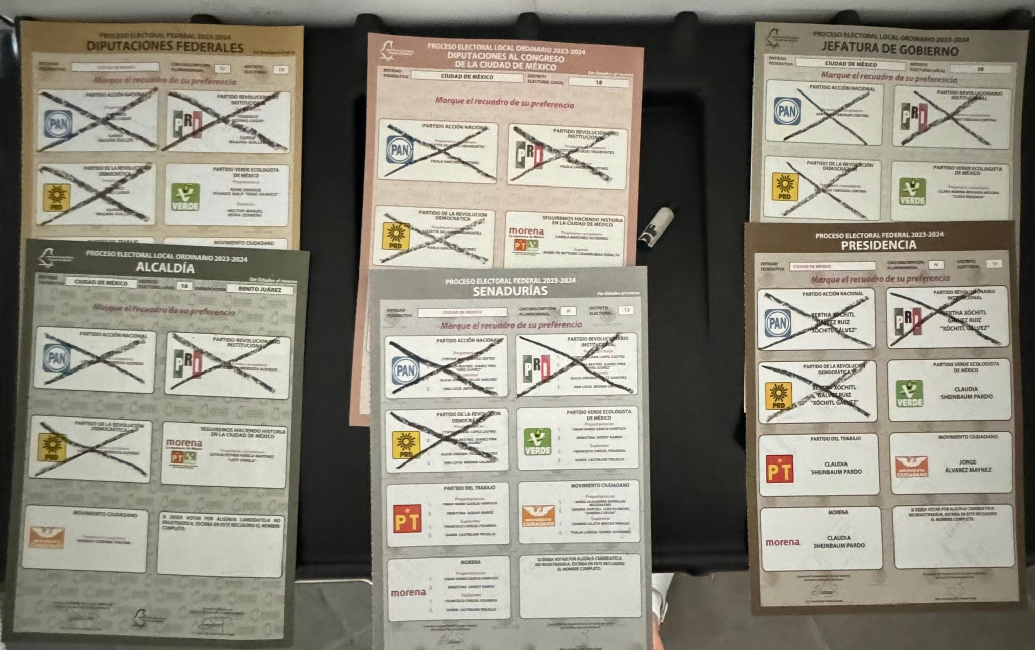 René Franco ya votó en las elecciones México 2024.