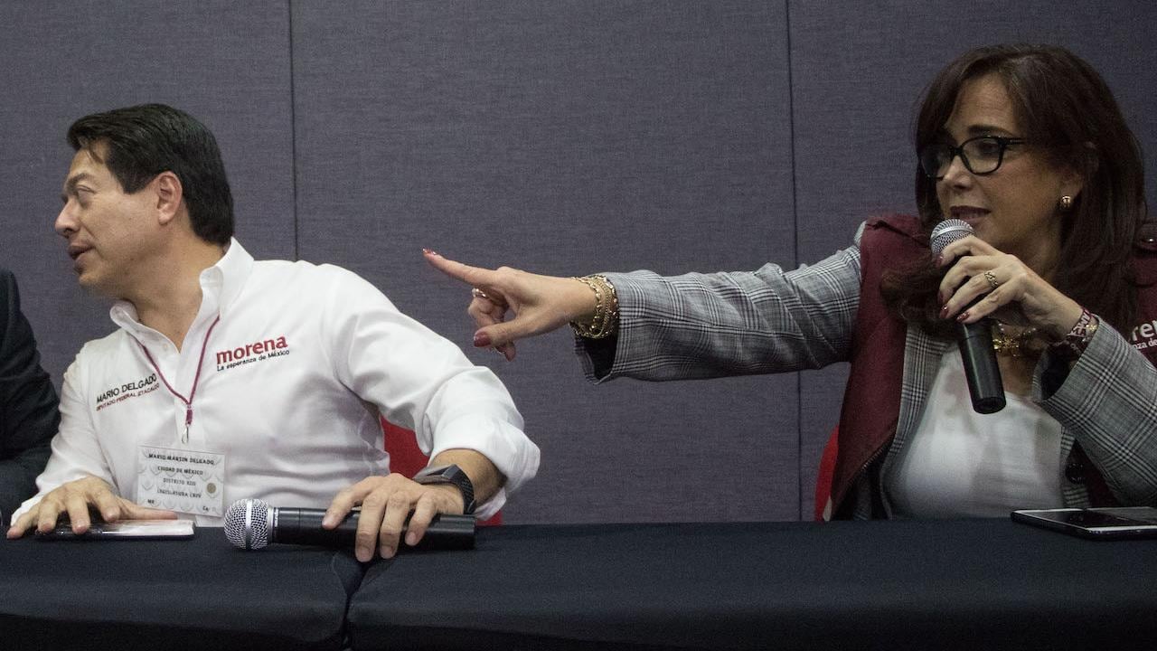 Yeidckol Polevnsky acusa que no le han explicado por qué la dejaron fuera de la encuesta de Morena