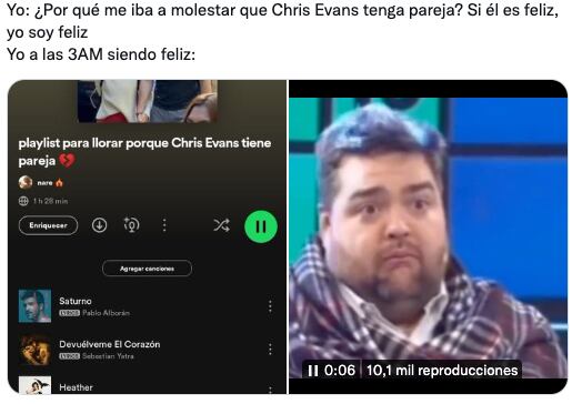 Memes de Chris Evans y su nueva novia