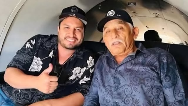 Julión Álvarez y su papá, César Álvarez Villalpando