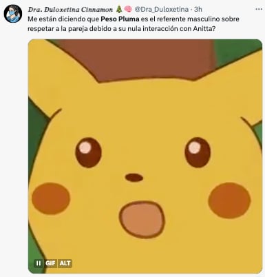 Peso Pluma y Anitta memes