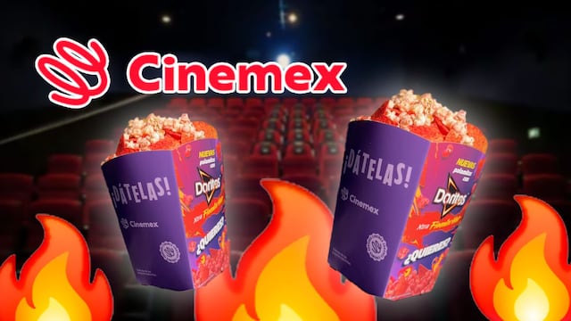 Palomitas Doritos Extra Flamin’ Hot en Cinemex