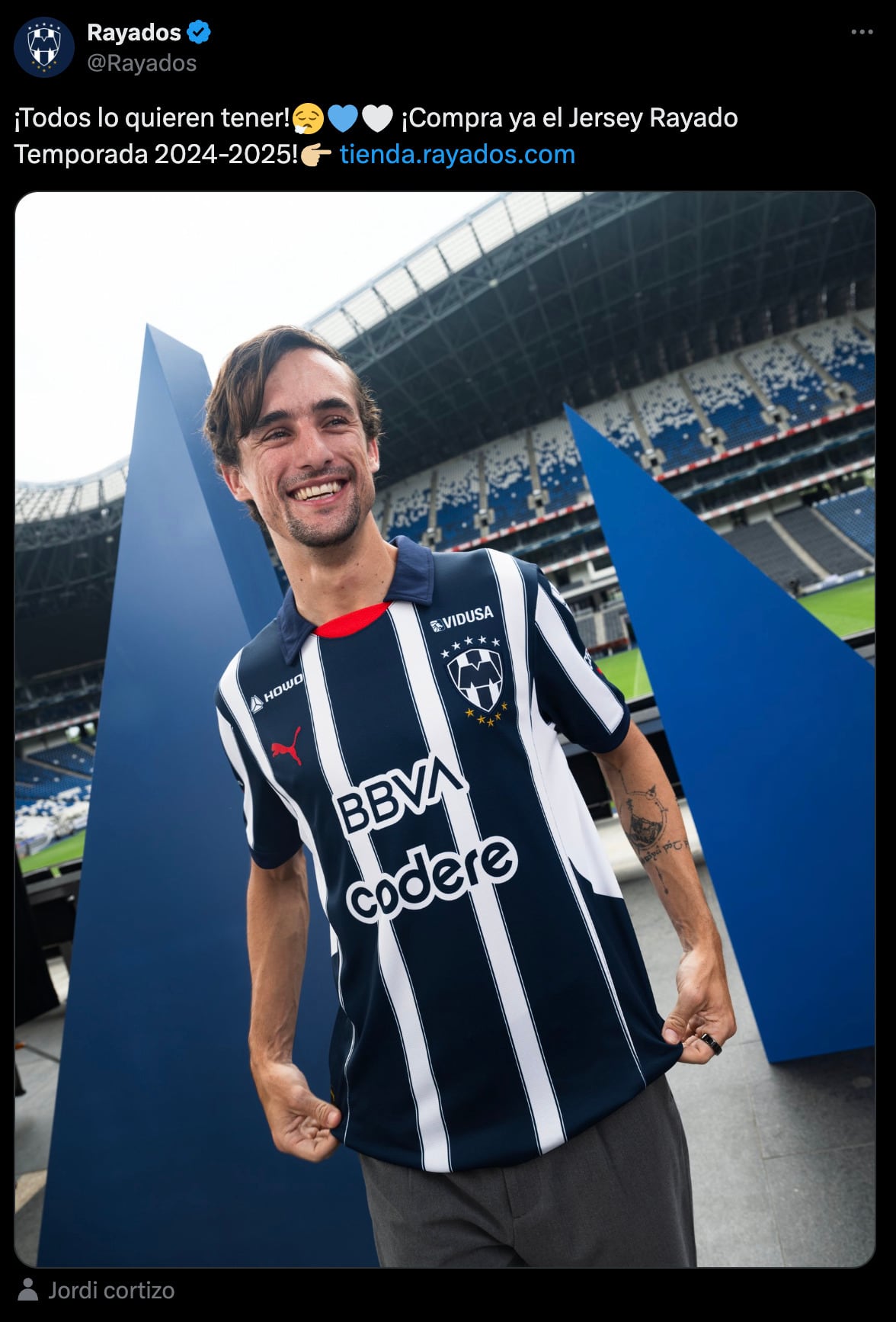Tweet de Rayados