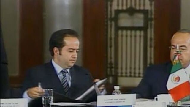 En el Gobierno de Felipe Calderón, Alejandro Poiré anunció la muerte del capo. Foto/Archivo