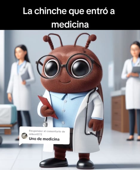 Así se verían las chinches estudiando carreras en la UNAM