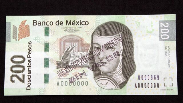 Sor Juana Inés de la Cruz ya no será la imagen del billete de 200 pesos
