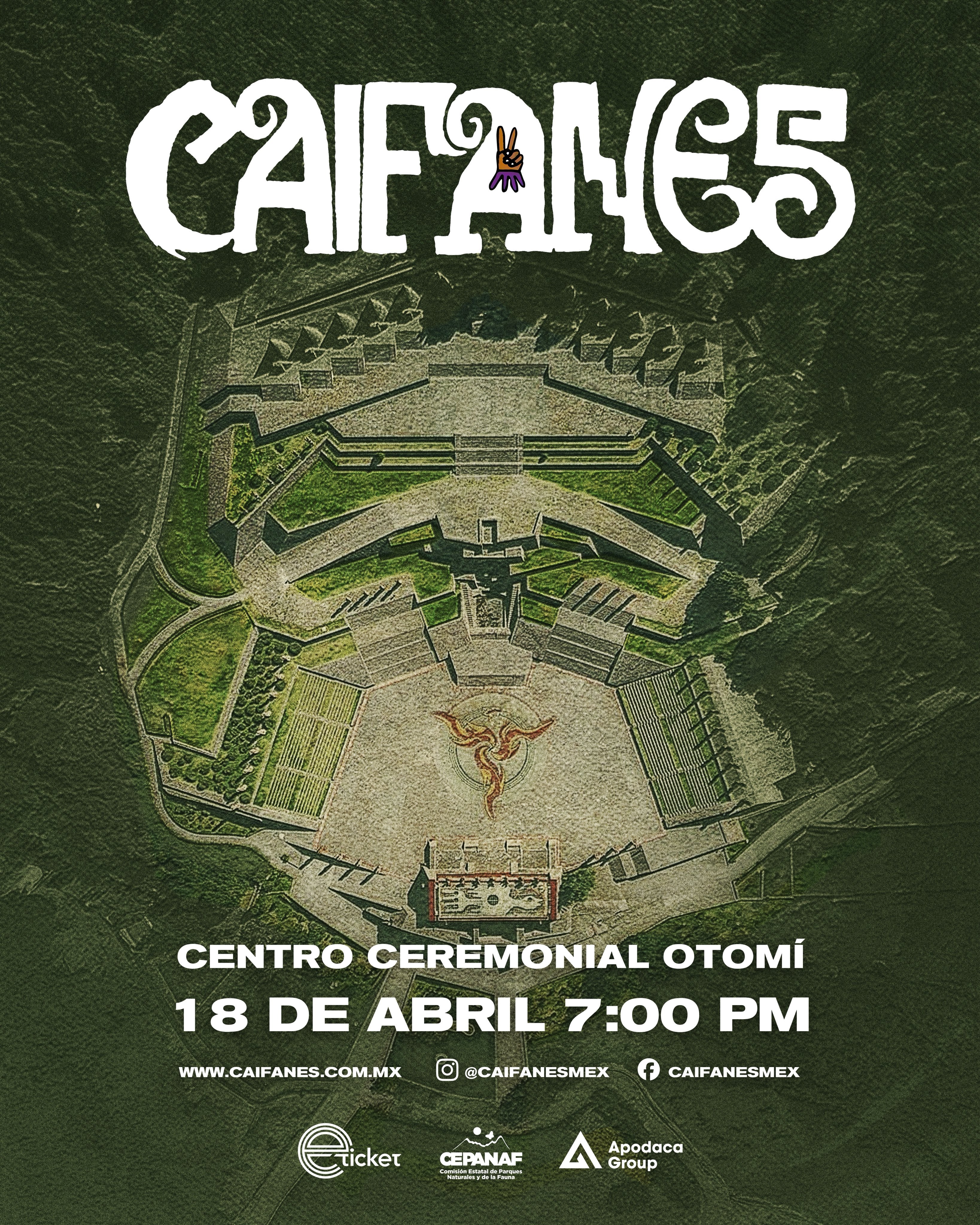 Caifanes en el Centro Ceremonial Otomí