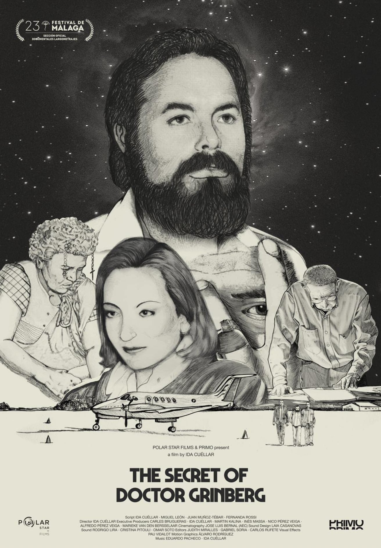 Cartel del documental "El secreto del doctor Grinberg"