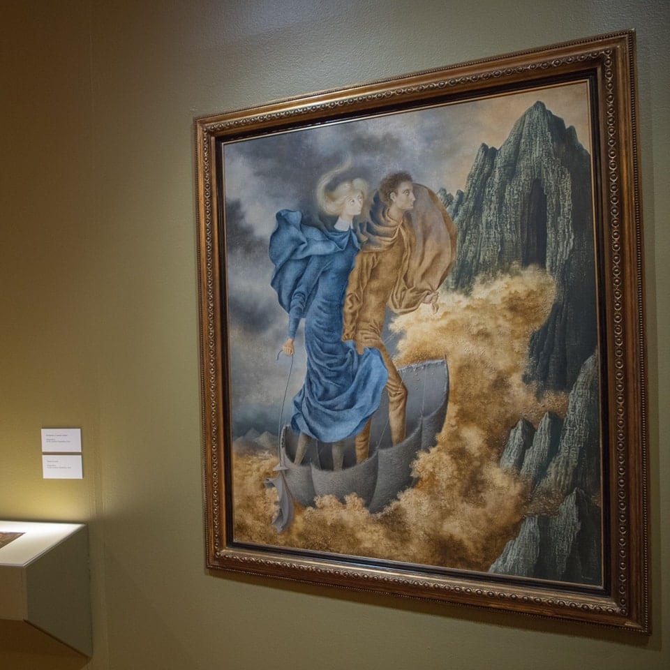 La huida, pintura de Remedios Varo en el Museo de Arte Moderno CDMX