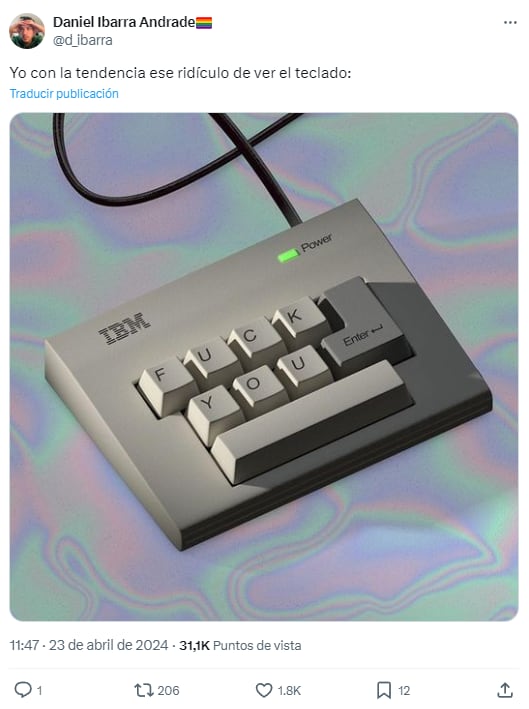 Memes de la tendencia “mira entre la X y la B en tu teclado”