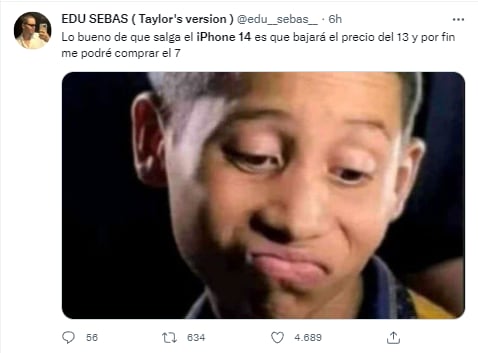 Memes por el lanzamiento del nuevo iPhone 14